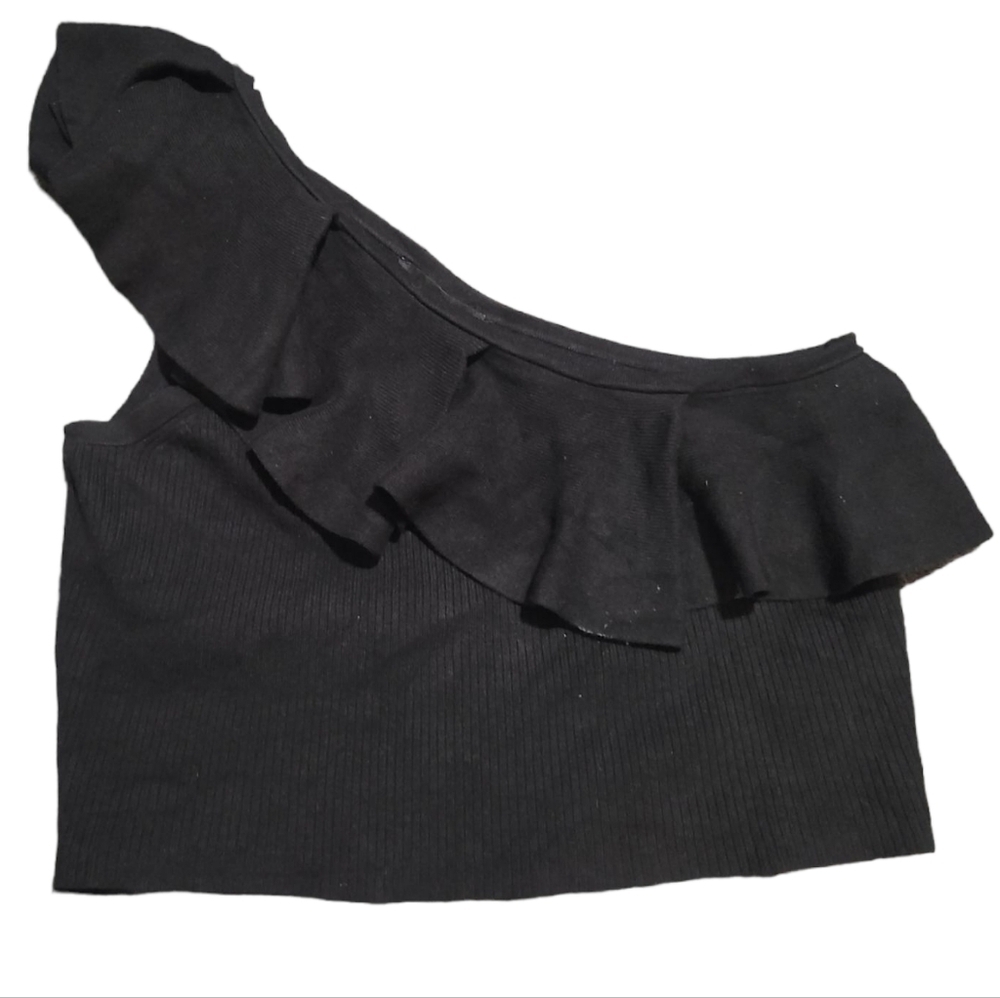 EXPRESS one shoulder knit top L - Picture 5 of 7